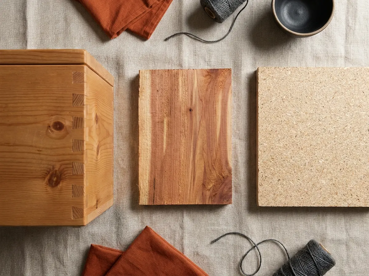 Storage Chest: How to Pick One That Is Safe, Sturdy and Stylish 3 Pine dovetail corner, cedar plank and particleboard panel compared for chest materials